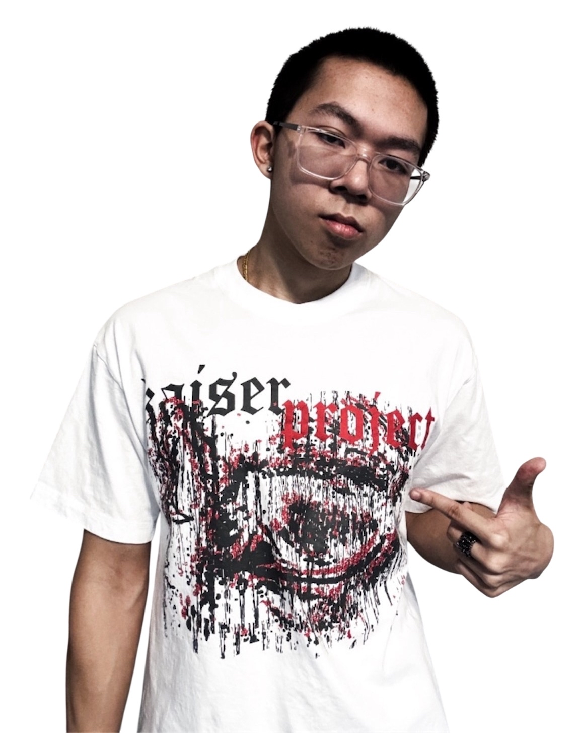 "EYE" White Tee